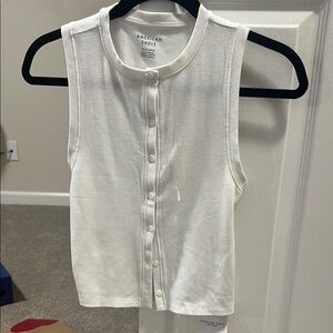American Eagle Outfitters White Tank Top XS